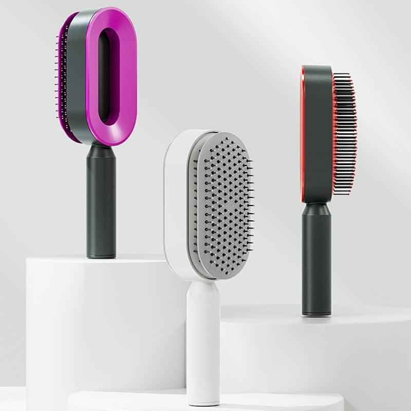 Self Cleaning Anti-Static Hair Brush