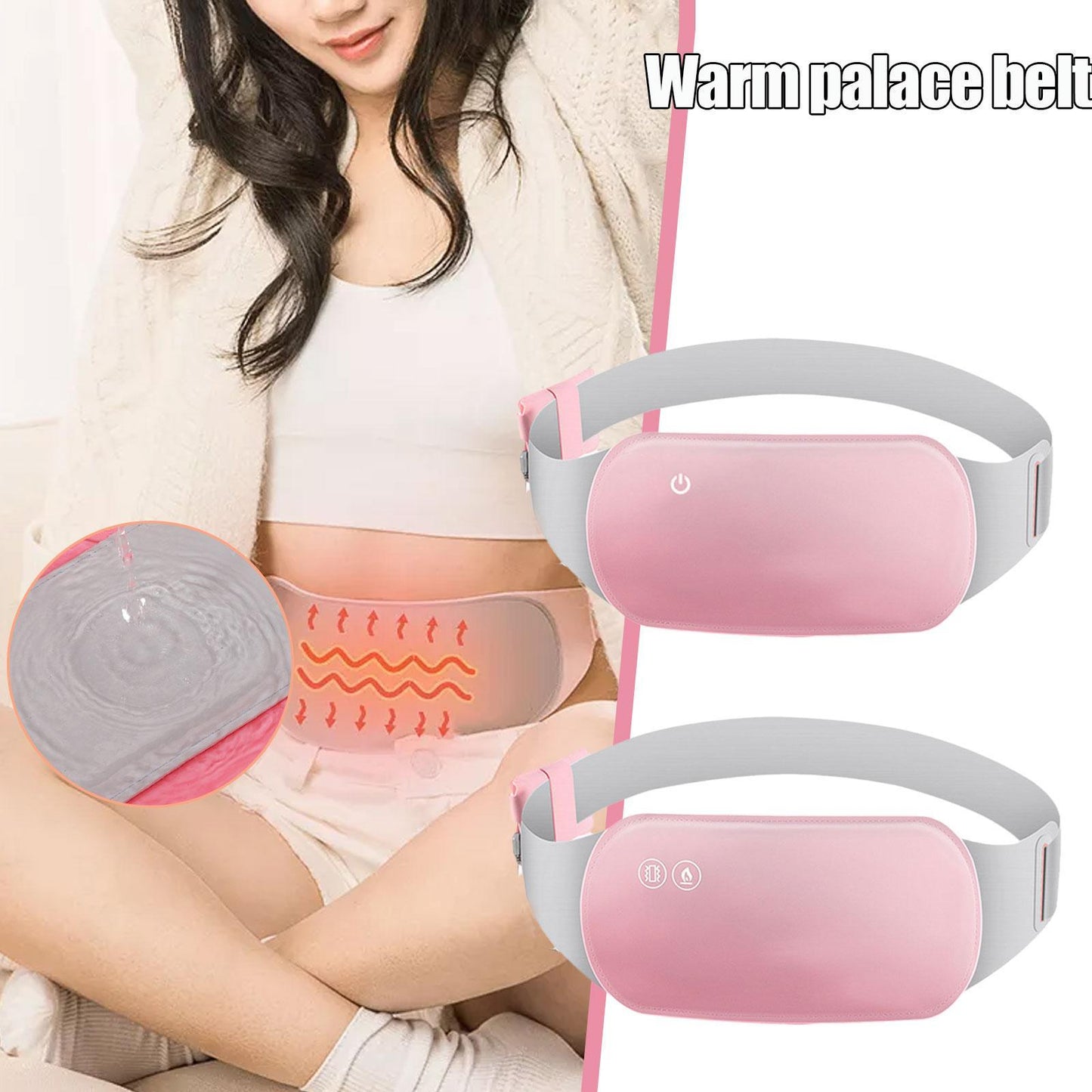 Electric Heated Hot Compress Belt Massager - Amanda beauty