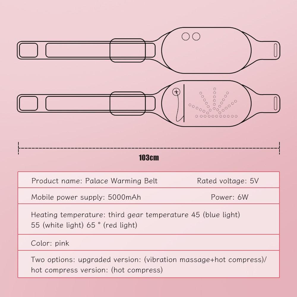 Electric Heated Hot Compress Belt Massager - Amanda beauty