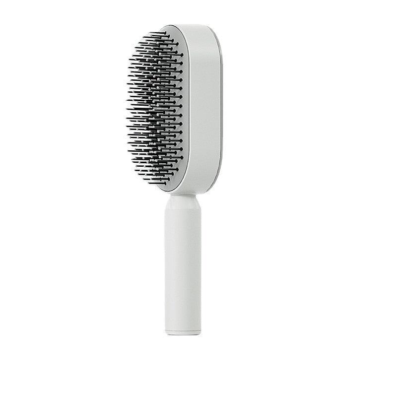 Self Cleaning Anti-Static Hair Brush - Amanda beauty