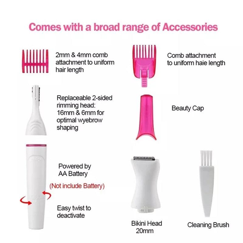 5 In 1 Multifunction Hair Removal Combo - Amanda beauty