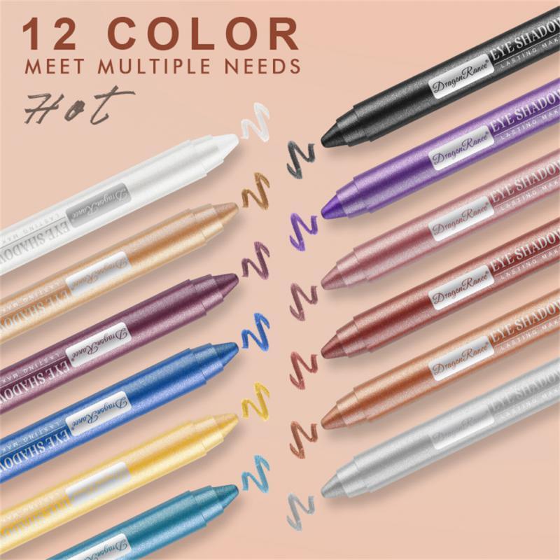 12 Colors Eyeshadow Pencil Set - Amanda beauty