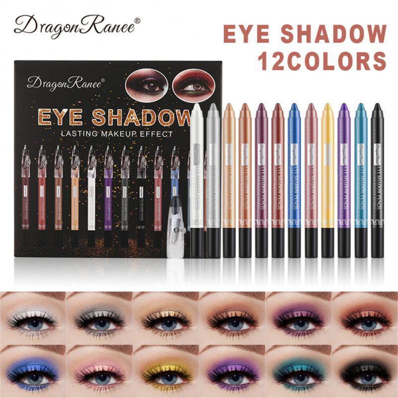 12 Colors Eyeshadow Pencil Set - Amanda beauty