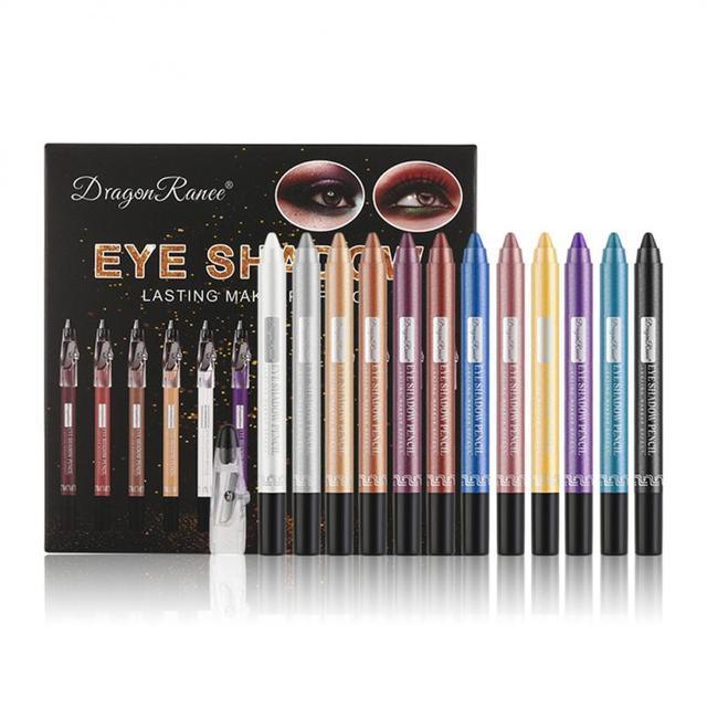 12 Colors Eyeshadow Pencil Set - Amanda beauty