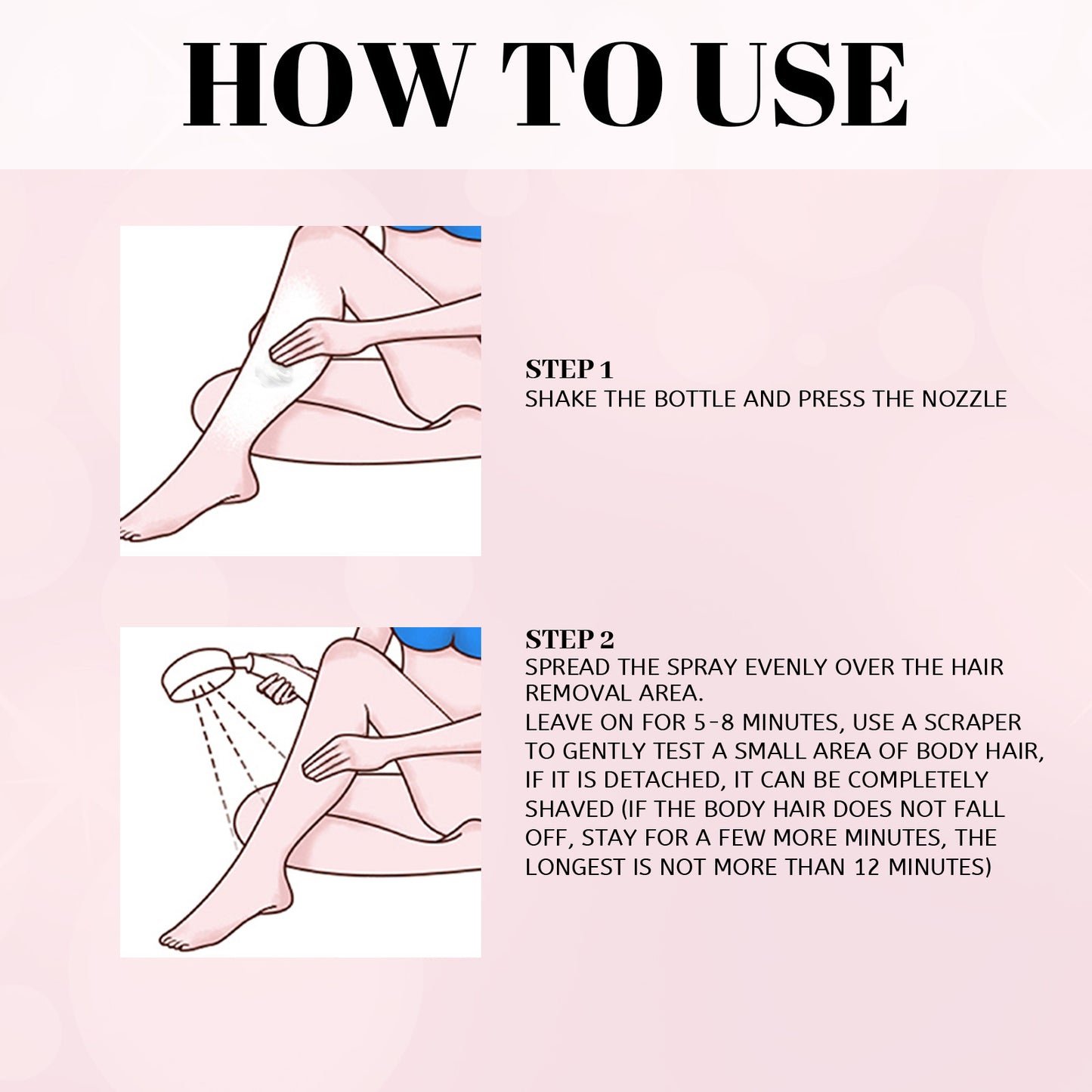 Gentle Hair Removal Spray Cream