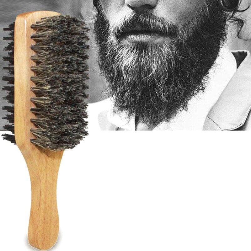 Men Boar Bristle Beard Brush - Amanda beauty