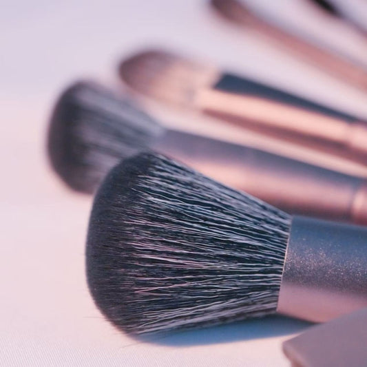 8-Piece Makeup Brush Set with Travel Bag - Complete Beauty Toolkit