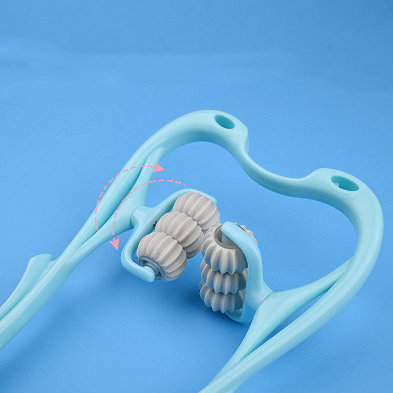 Manual Six-Wheel Neck Massager