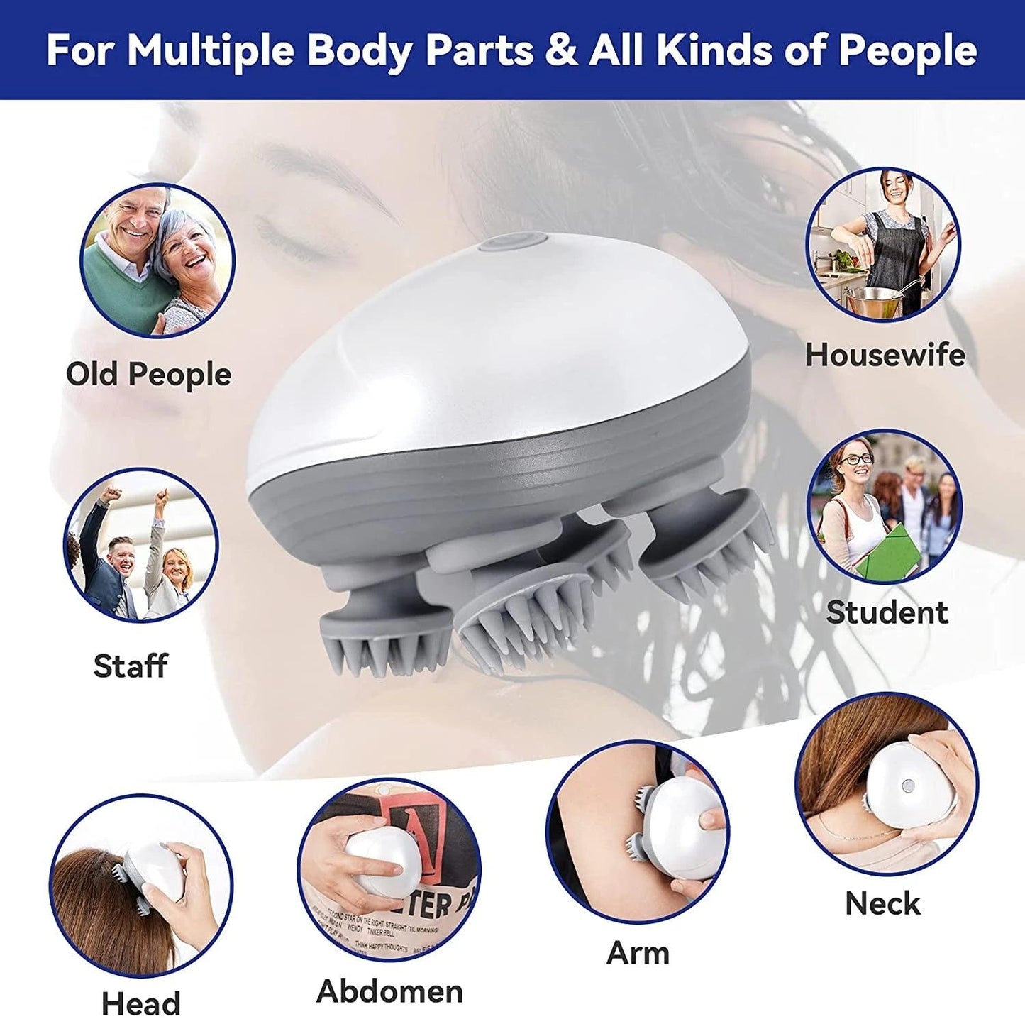 Head and Scalp Massage Device - Amanda beauty